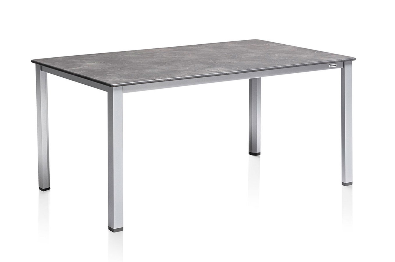 KETTLER Cubic Tavolo da pranzo, argento/antracite, alluminio, 160x90 cm, 0301821-0100 23943__1