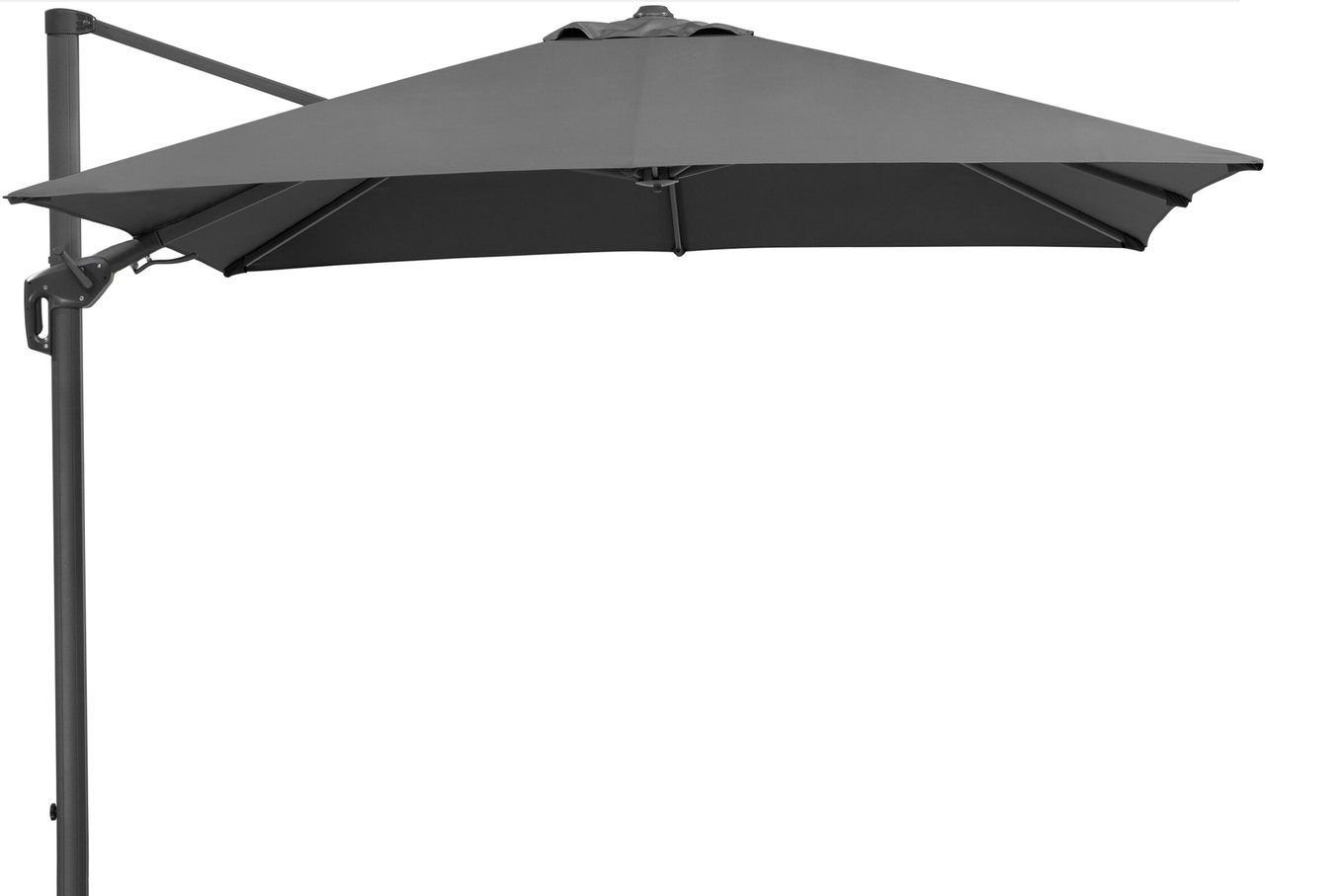 SCHNEIDER Rhodos Twist Ombrellone a braccio, antracite, quadrato, 300 x 300 cm 13623_2__1