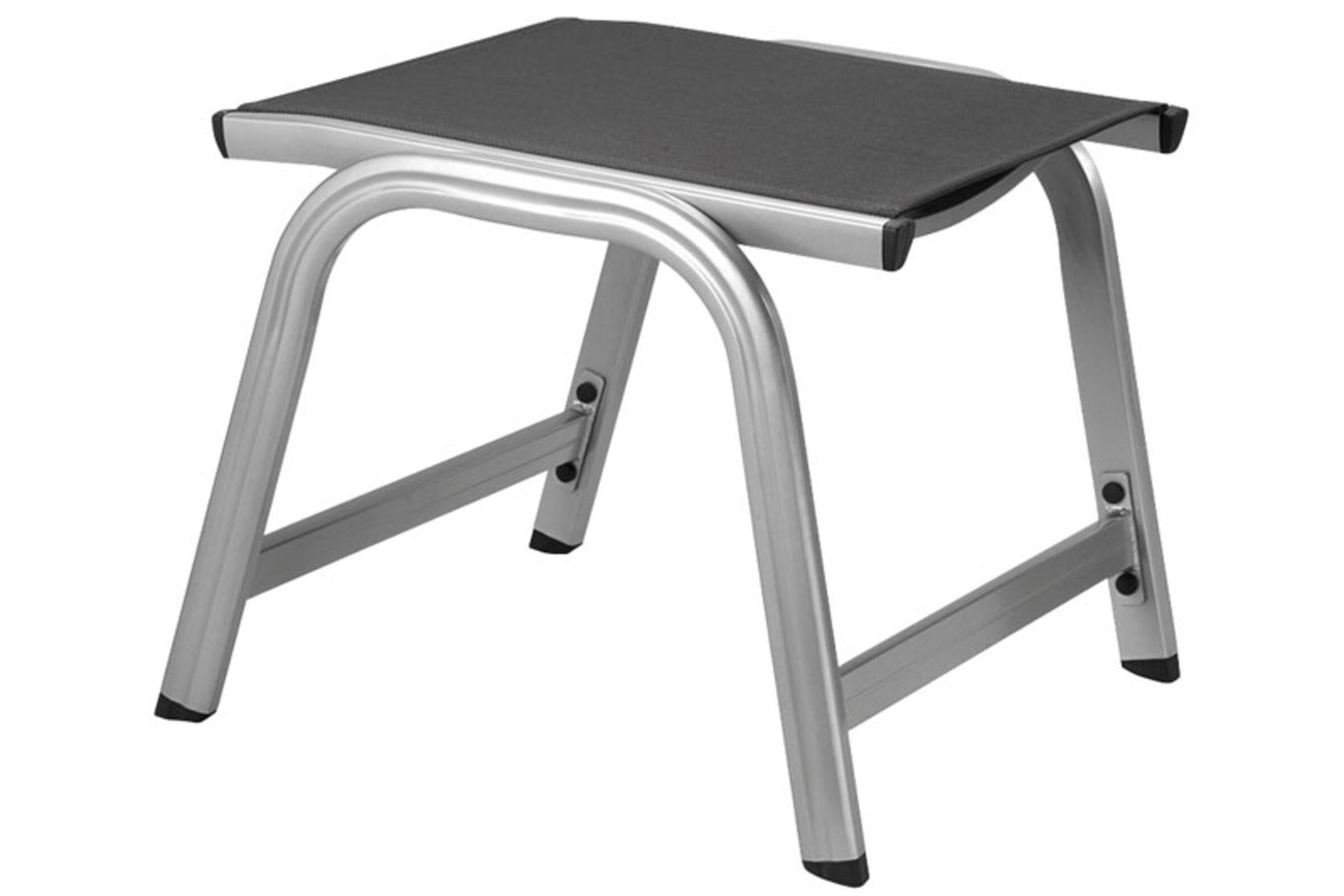 KETTLER BasicPlus pouf, argento/antracite, Alu/Textilene, 0301203-0000 10703_1__1