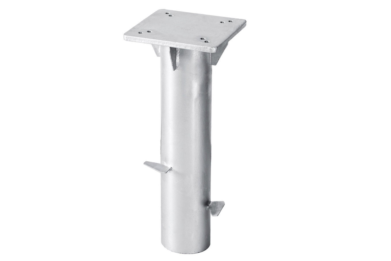 SCHNEIDER Piastra di base universale per ombrelloni, argento, acciaio zincato, 16 x 16 x 40 cm 2664__1