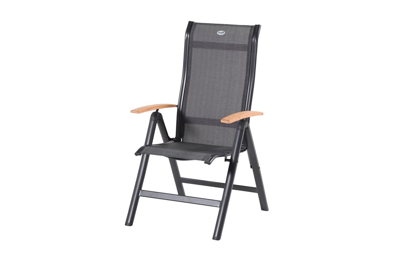 HARTMAN Alice Sedia pieghevole, Alu/2x2 Textilen, xerix/antracite, con braccioli in teak 24085__1