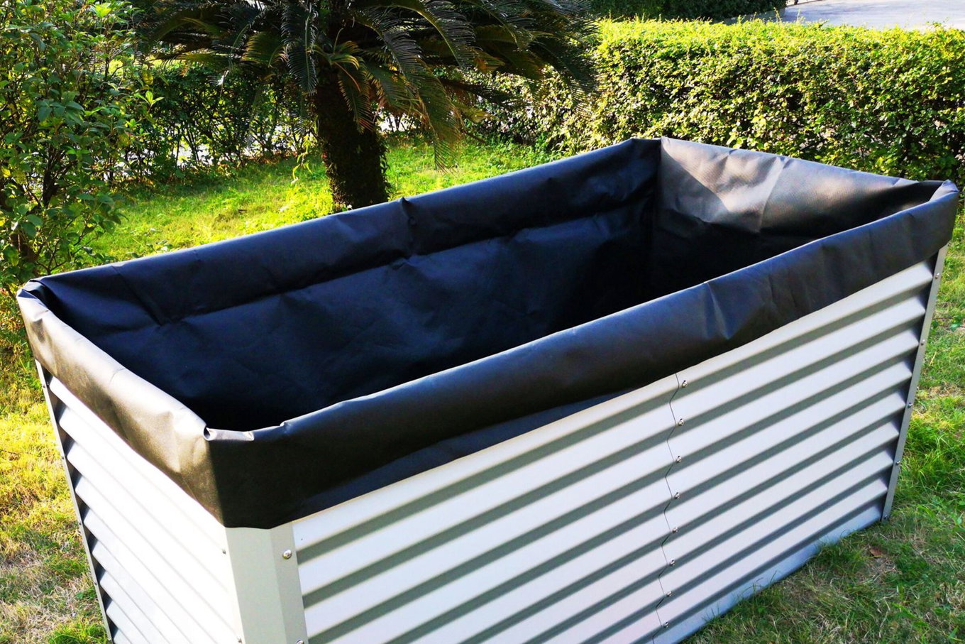 OUTFLEXX Telo non tessuto, nero, tessuto 200g/m², 180x90x100cm, per letto rialzato da 180cm 18168__1
