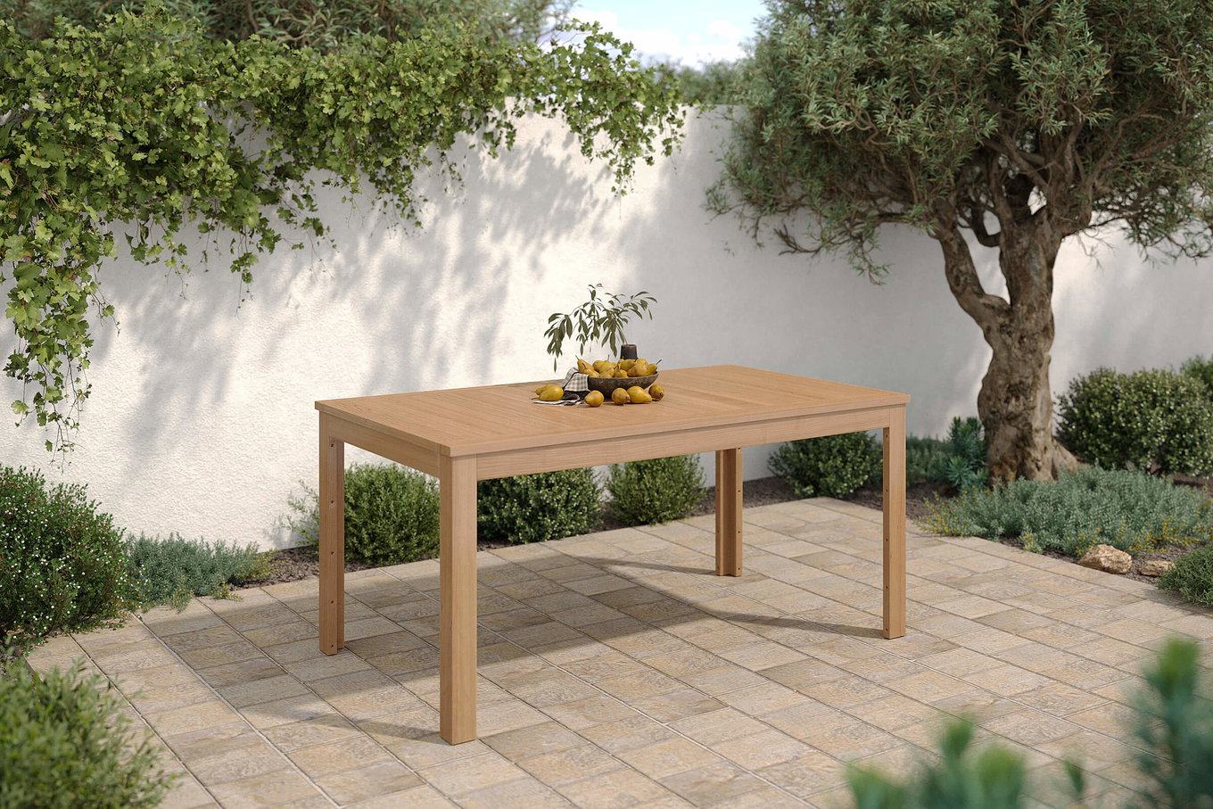 OUTFLEXX Tavolo da pranzo, naturale, Acacia, 160 x 90 cm, Prodotto certificato FSC® 18936__1