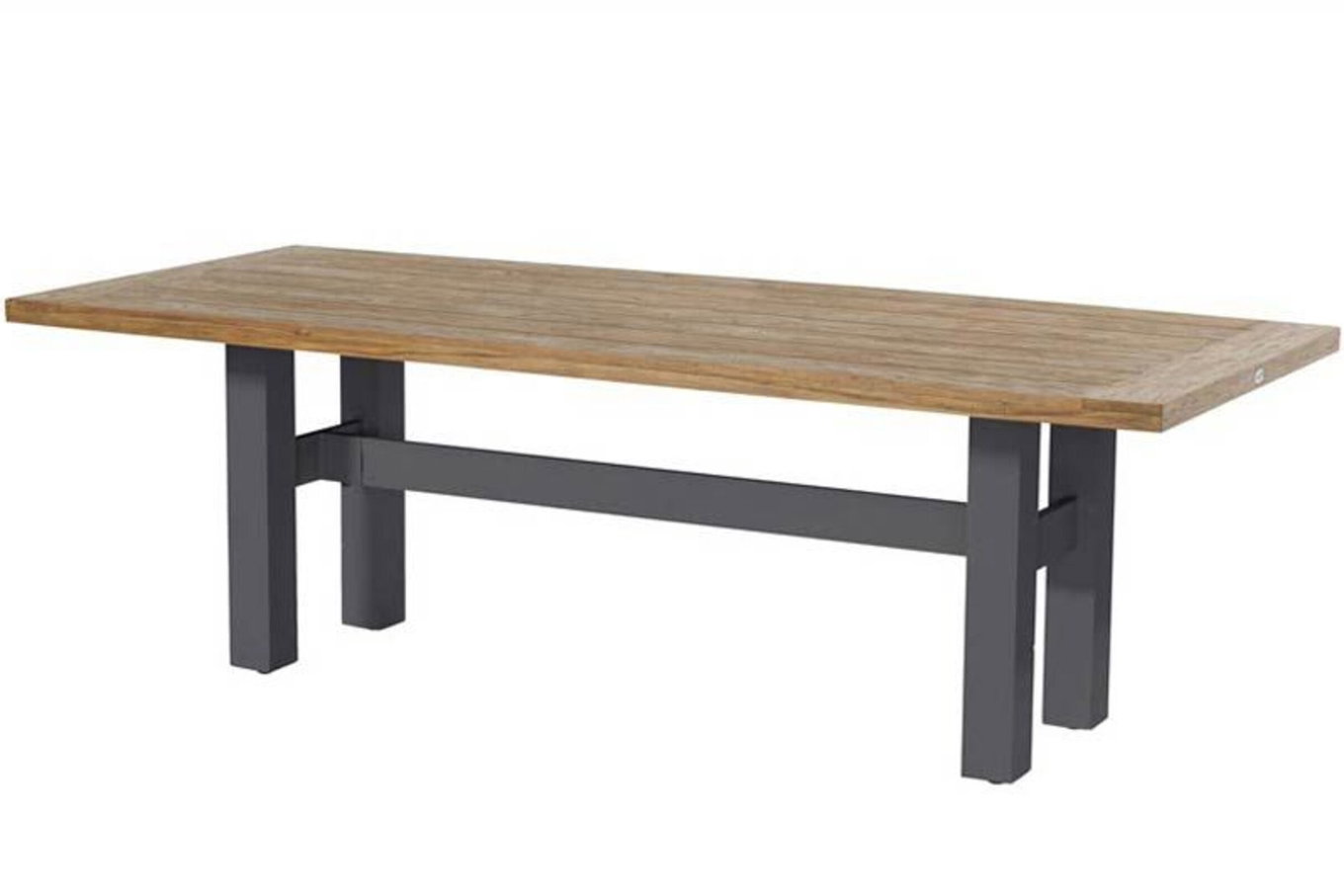 HARTMAN Yasmani Tavolo da pranzo, xerix/teak natural, Alu/Teak, 240x100cm 18681__1