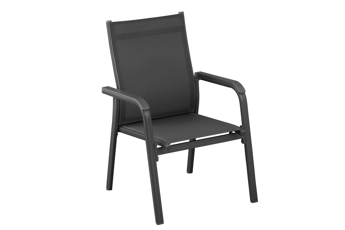 KETTLER BasicPlus Sedia impilabile, antracite/antracite, Alu/Textilene, 0301205-7000 10704_2__1