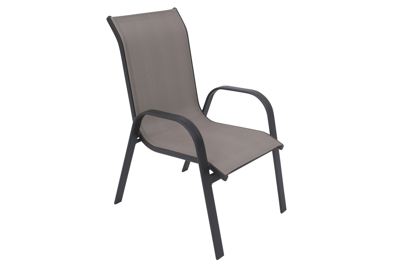 VILLANA Sylvania Sedia da giardino, antracite/grigio, Alluminio/Tessile, 75 x 57 x 95 cm, impilabile 13396_2__1