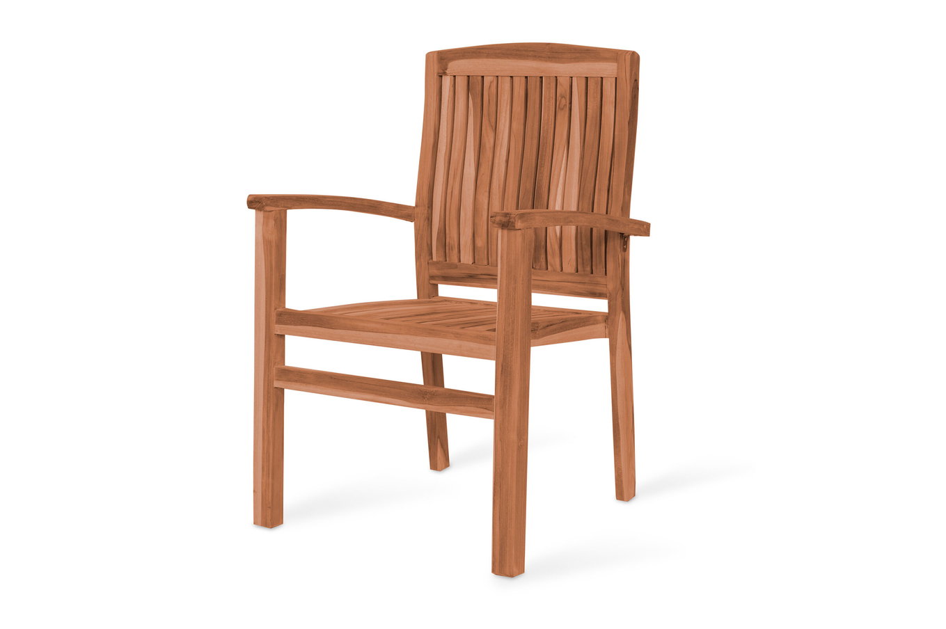 OUTFLEXX Washington Sedia impilabile, naturale, legno di teak, 62 x 56 x 92 cm 23524__1