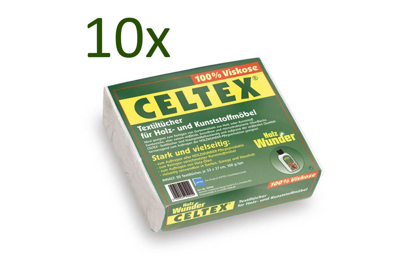 BELARDO Set da 10 panni per la pulizia per legno e plastica, viscosa, 33 x 37 cm, 20 pz/conf 23340__1