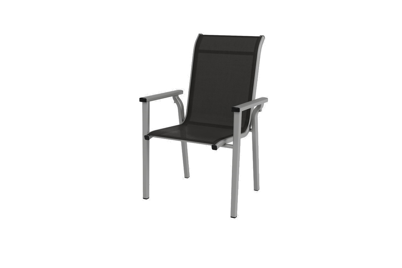 KETTLER Modello esclusivo BasicPlus 2026 Set da pranzo da giardino, argento/antracite, Alu/Textilene, Tavolo pieghevole 140 x 95 cm, 4 Sedie impilabili 81366__1