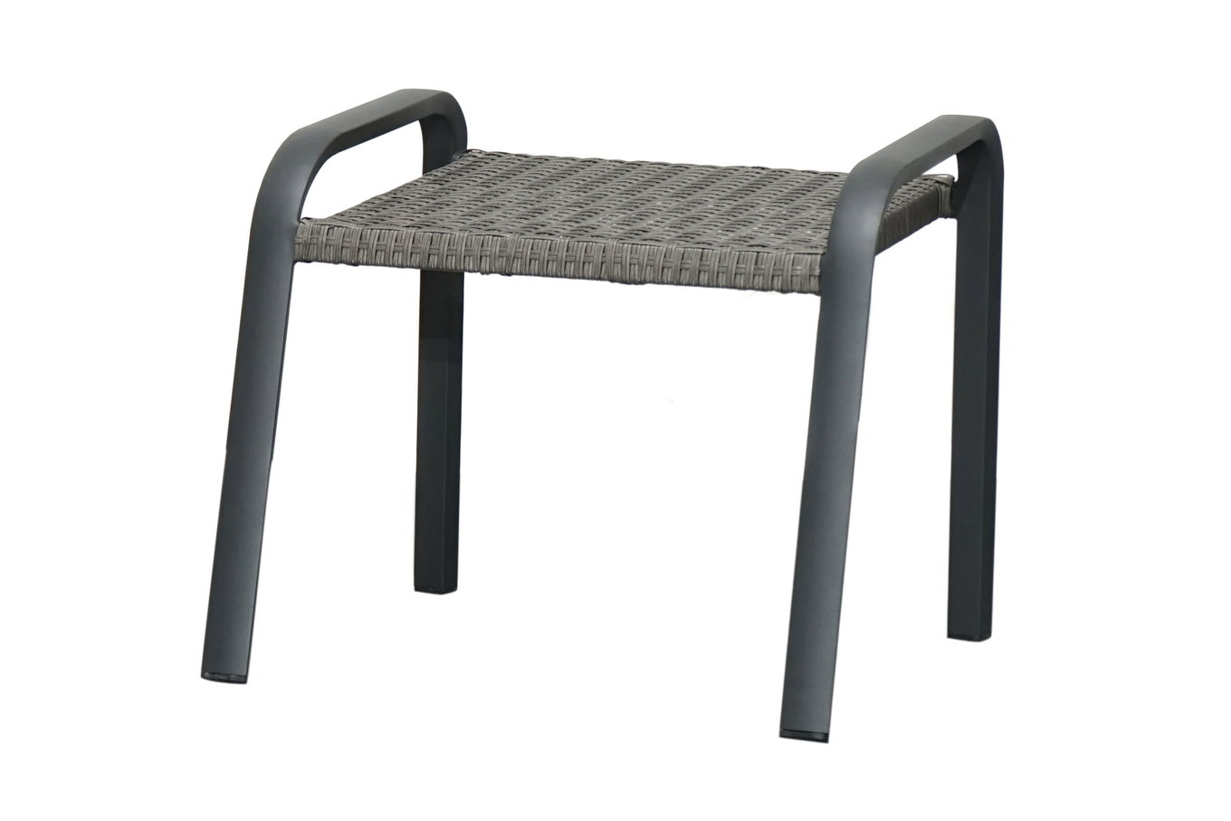 OUTFLEXX Kiribati Poggiapiedi, grigio, Alluminio/Polirattan, 59x50x49,5 cm 33690__1