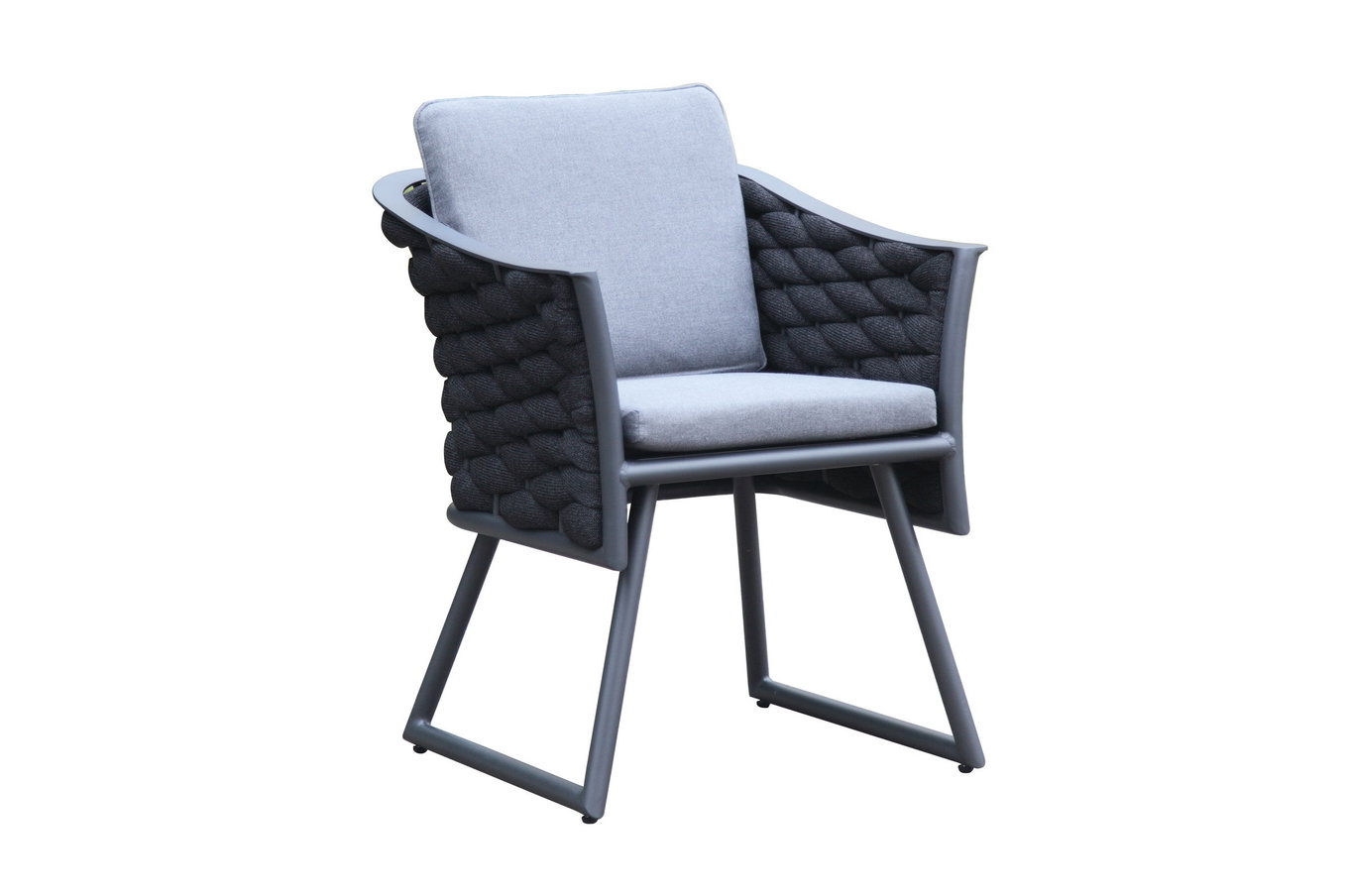 Poltrona OUTFLEXX Oranger Blossom, antracite, Alluminio/XL Rope, 60x62x75 cm, inclusi cuscini 22307__1