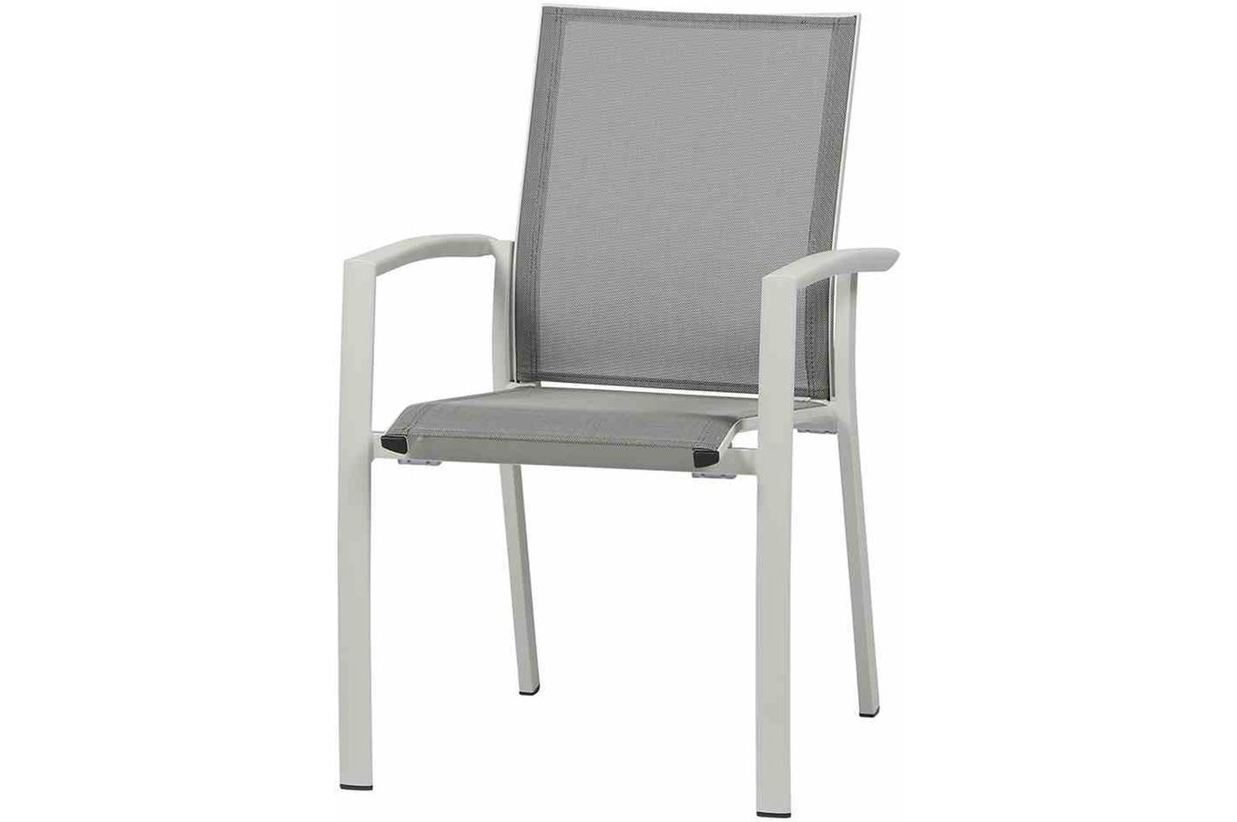 SIENA GARDEN Poltrona Dining Velia, Alluminio/Ranotex, bianco-grigio opaco 17135_2__1
