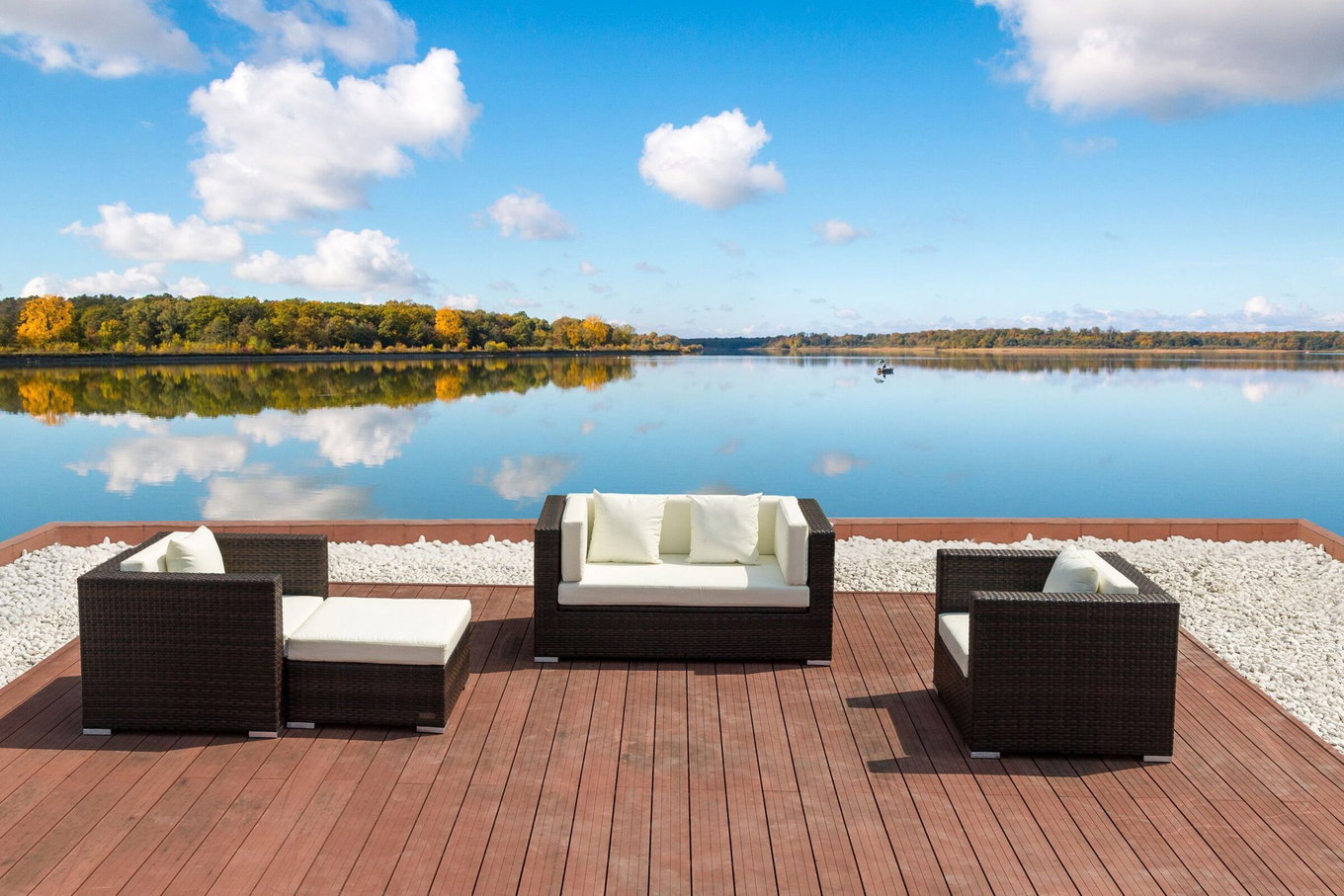 OUTFLEXX Salotto da giardino, Polyrattan, marrone marmorizzato, 5 pers, box portacuscini impermeabile 16066_BOX_A__1