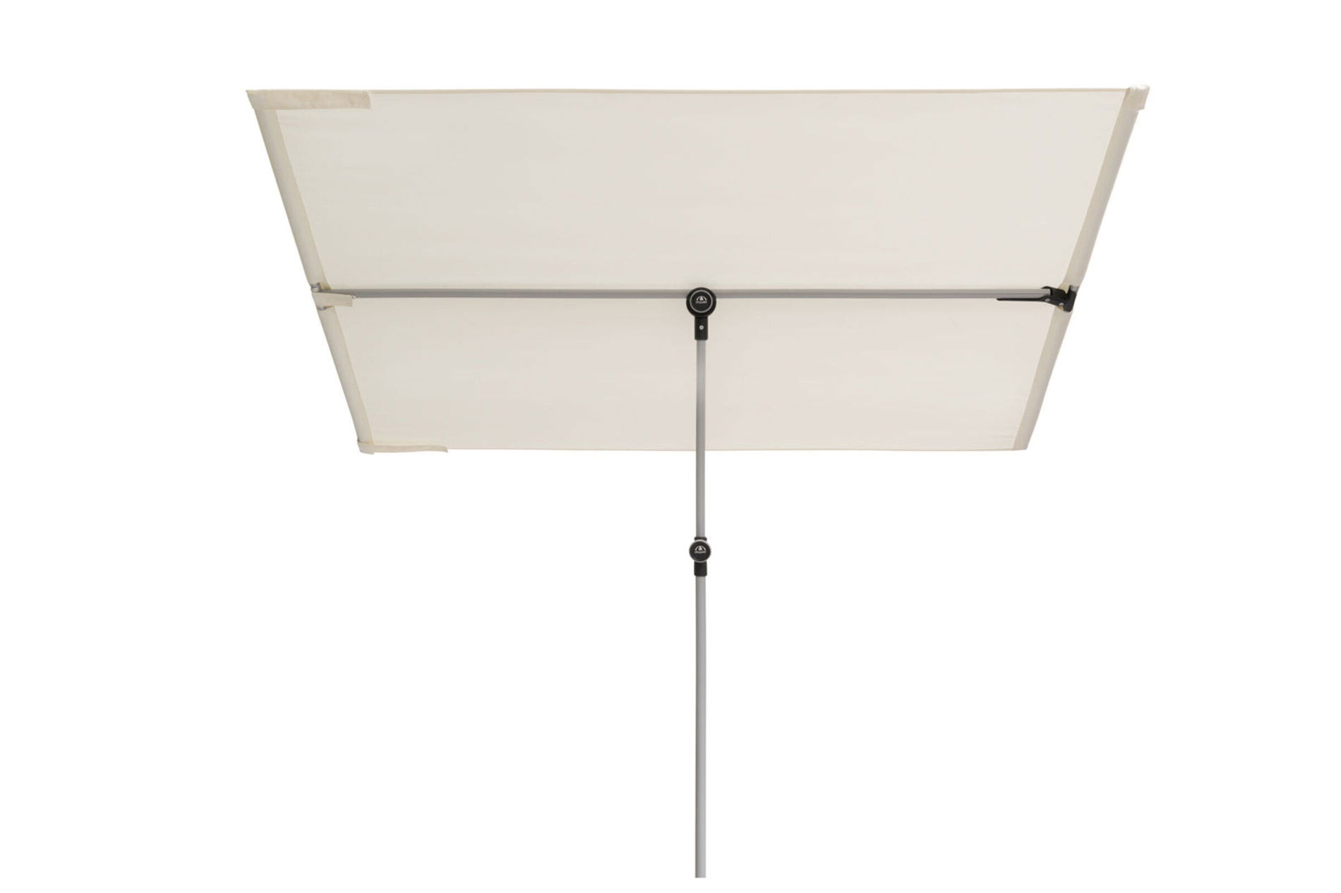 DOPPLER Paravento per balcone Active, naturale, Alluminio/Poliestere, 180x130 cm, regolabile in altezza, girevole