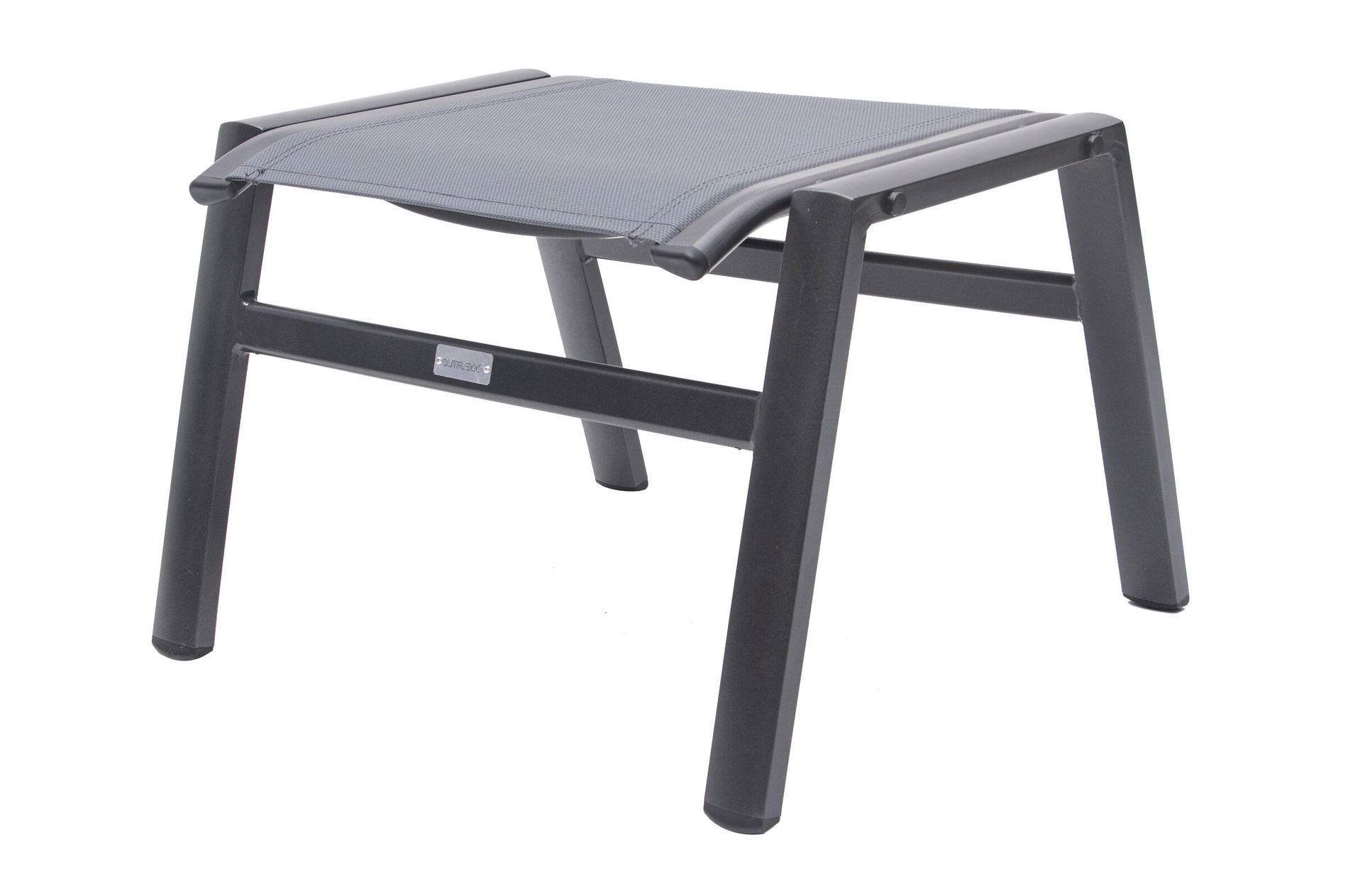 OUTFLEXX pouf, antracite/grigio, Alu/Textilene, 49x55x37cm