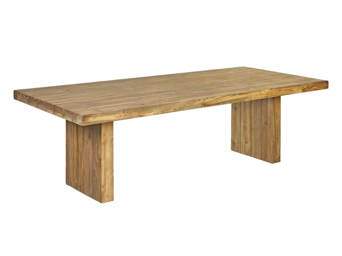 OUTFLEXX Encino Tavolo da pranzo, naturale, teak riciclato, 220 x 100 cm, prodotto certificato FSC® 30862__1
