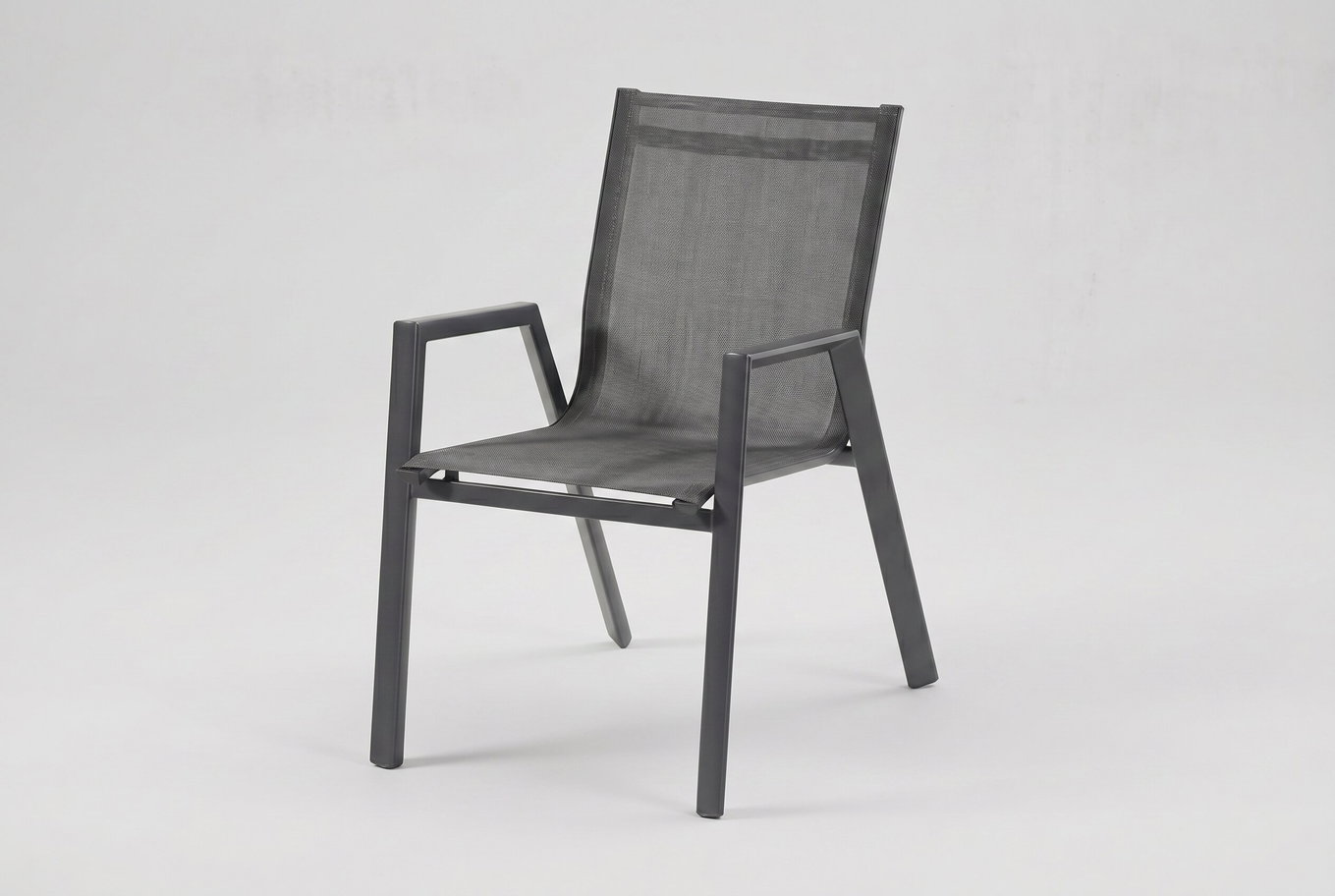 HARTMAN Aruba Poltrona impilabile, xerix/antracite, Alu/Textilene, 75x55x88cm