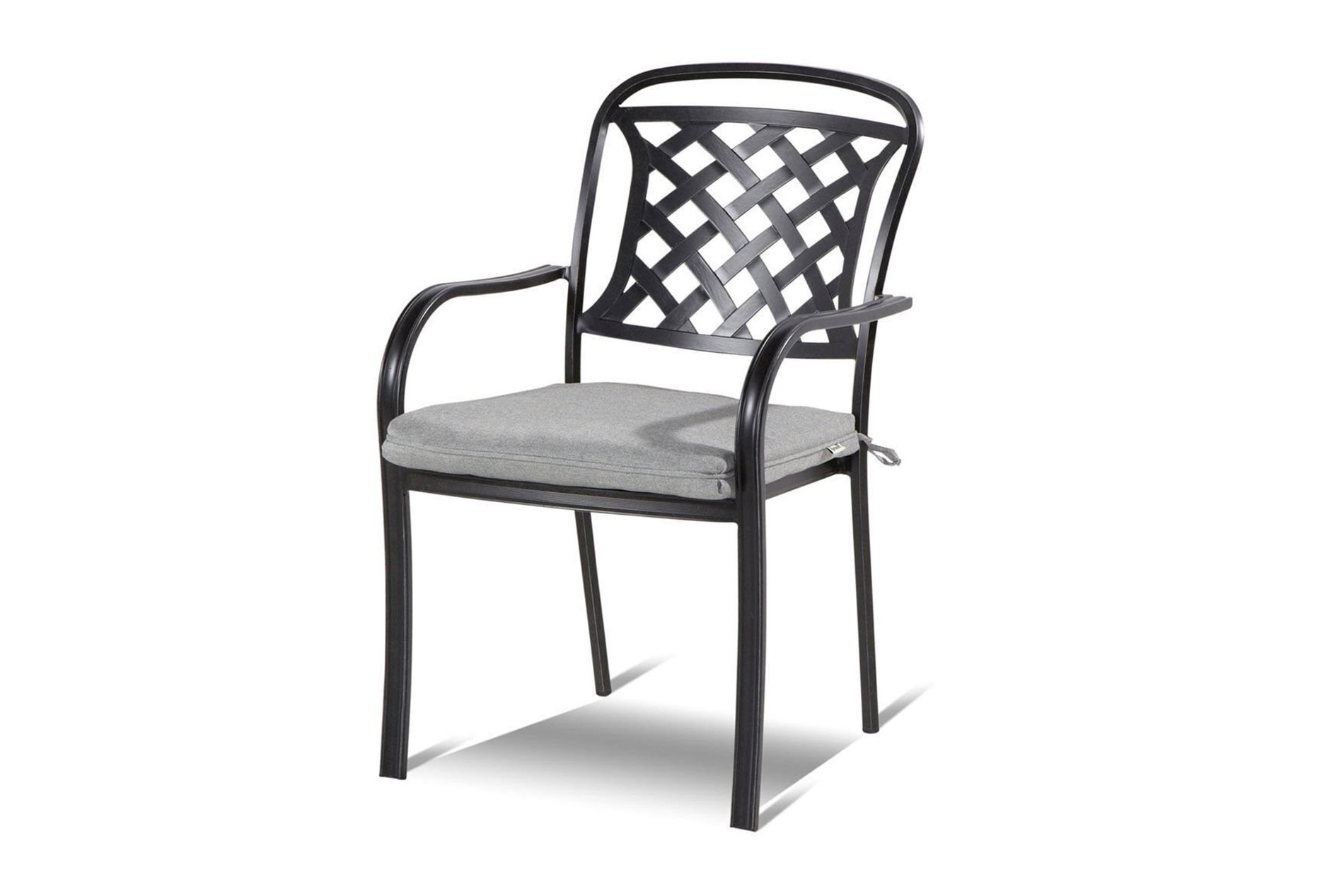 Hartman Preston Poltrona da pranzo, grigio, alluminio pressofuso, 64x54,5x90cm, incluso cuscino di seduta Hartman Preston Poltrona da pranzo, grigio, alluminio pressofuso, 64x54,5x90cm, incluso cuscino di seduta