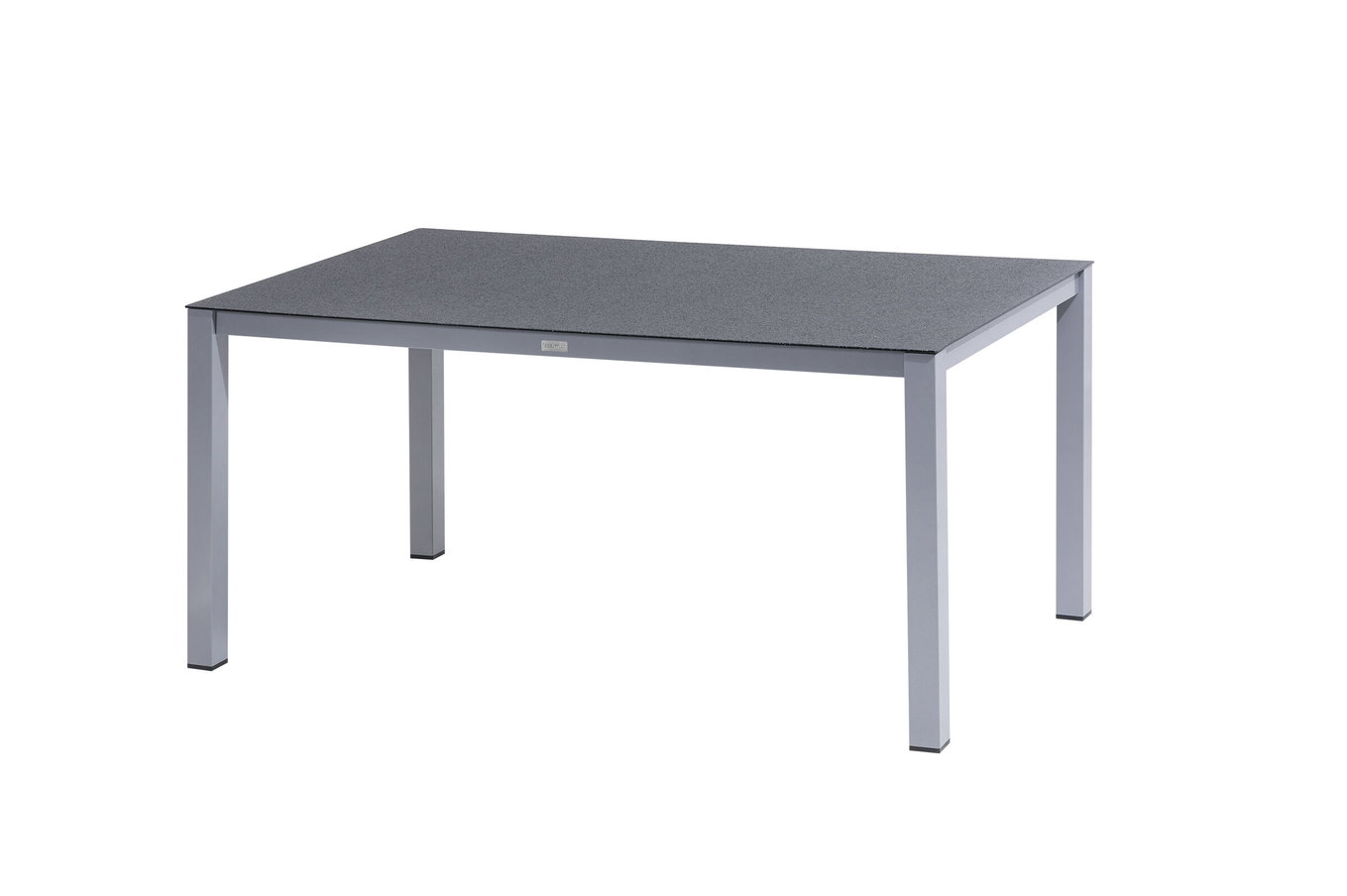 KETTLER Modello esclusivo BasicPlus 2026 Set da pranzo da giardino, argento/antracite, alluminio/textilene, tavolo da pranzo 160 x 95 cm, 4 sedie impilabili