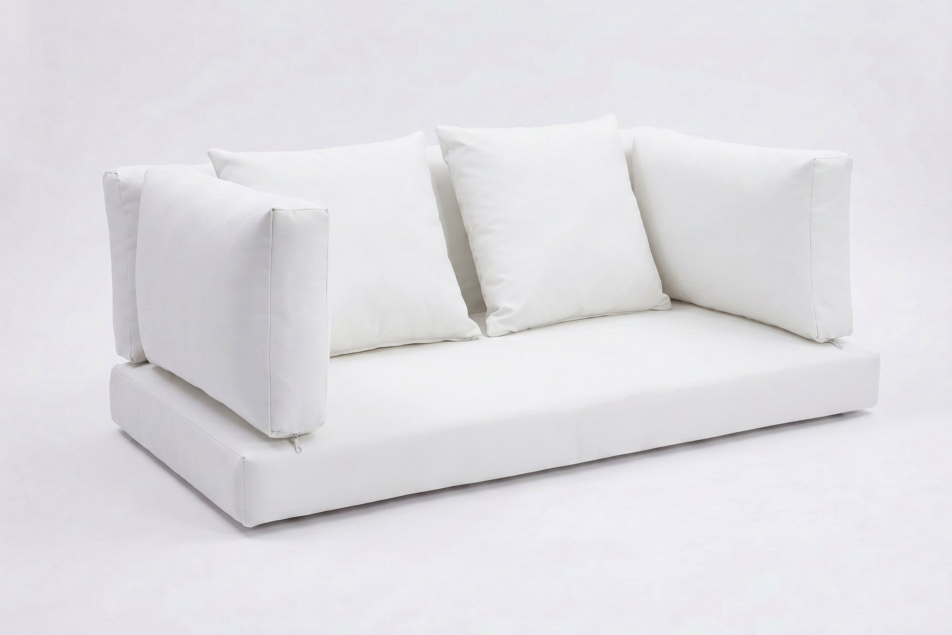 OUTFLEXX Auflagenset, 6-teilig, weiß, für Zweisitzer-Sofa 2392-2 / 15734-2