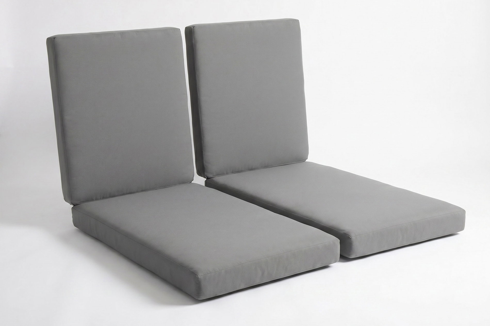 Set di cuscini OUTFLEXX, 2 pezzi, grigio, per set da 2 lettini prendisole 7761