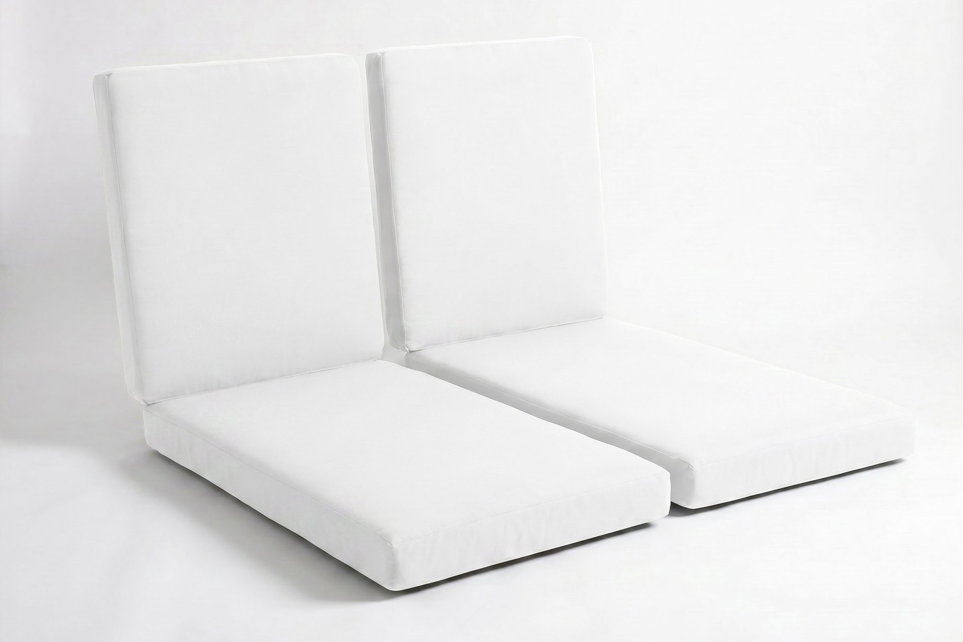 Set di cuscini OUTFLEXX, 2 pezzi, bianco, per set da 2 lettini prendisole 7761