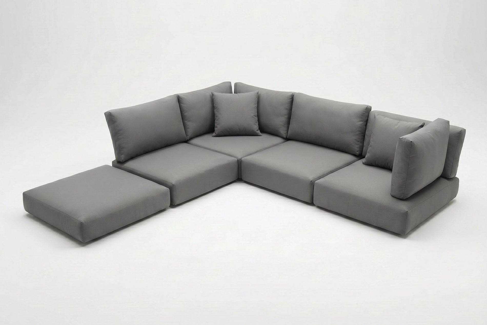 Set di cuscini OUTFLEXX, 13 pezzi, grigio, per 7759-BOX-A