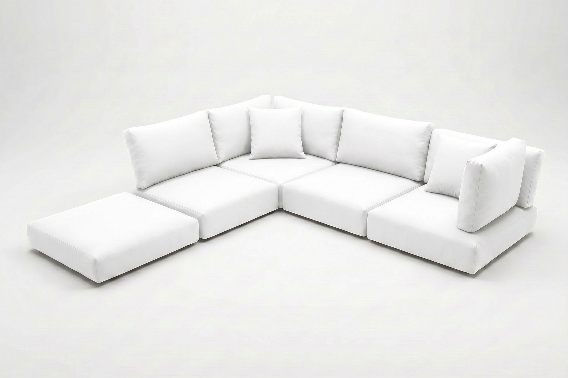 Set di cuscini OUTFLEXX, 13 pezzi, bianco, per 7759-BOX-A