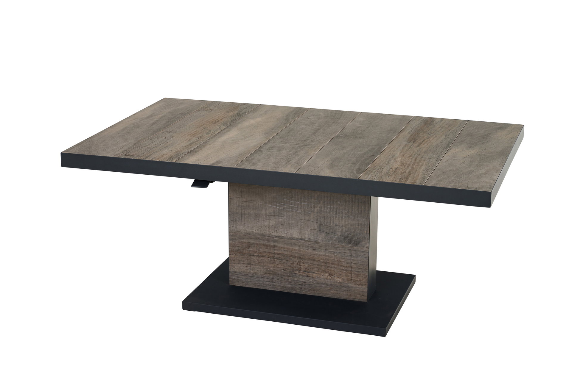 SIENA GARDEN Talina tavolo alzabile, antracite/washed grey, alluminio e ceramica, 140 x 85 x 52-72 cm, regolabile in altezza in continuo, resistente ai graffi