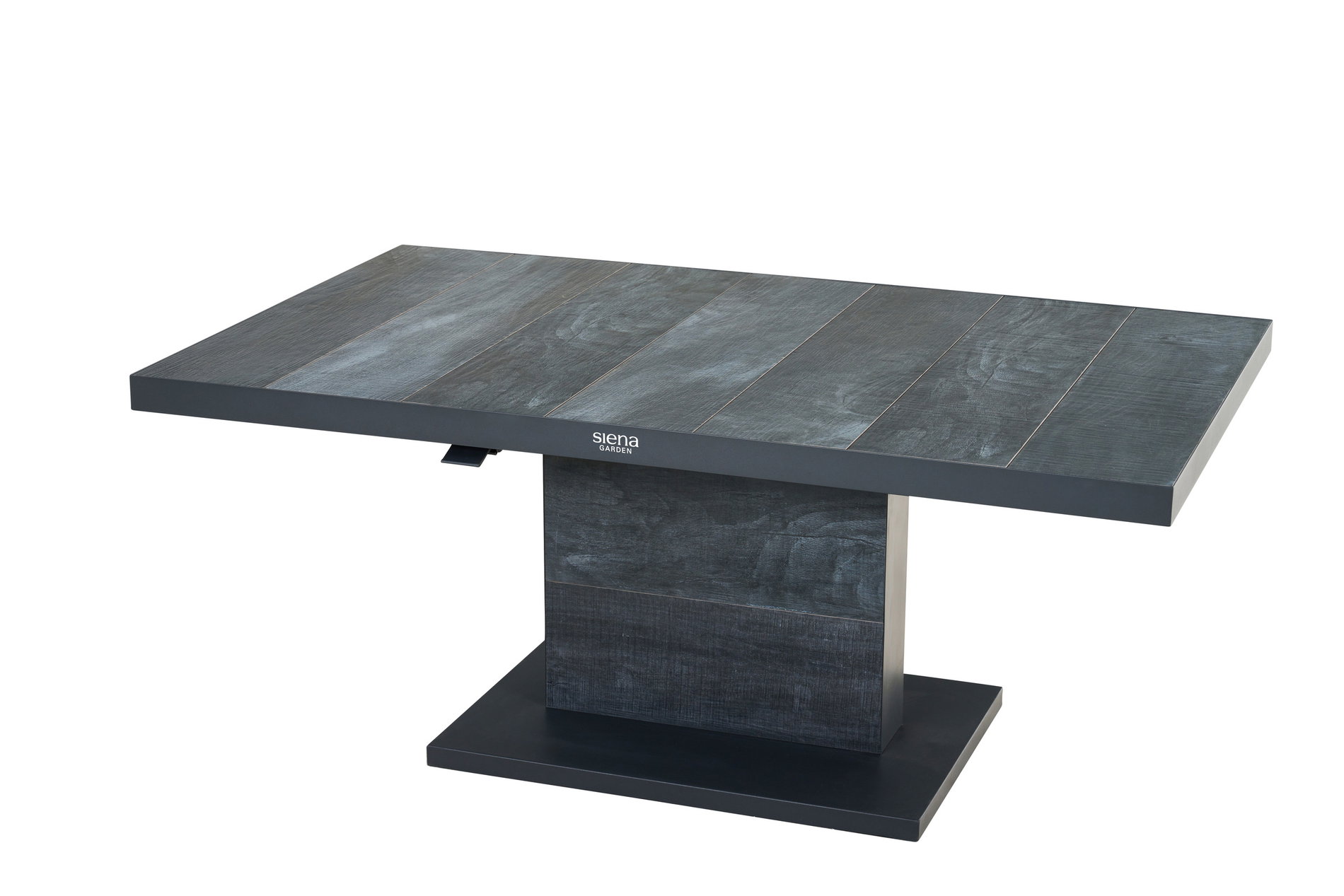 SIENA GARDEN Tavolo allungabile Talina,140x85x52/72,antracite/grigio legno