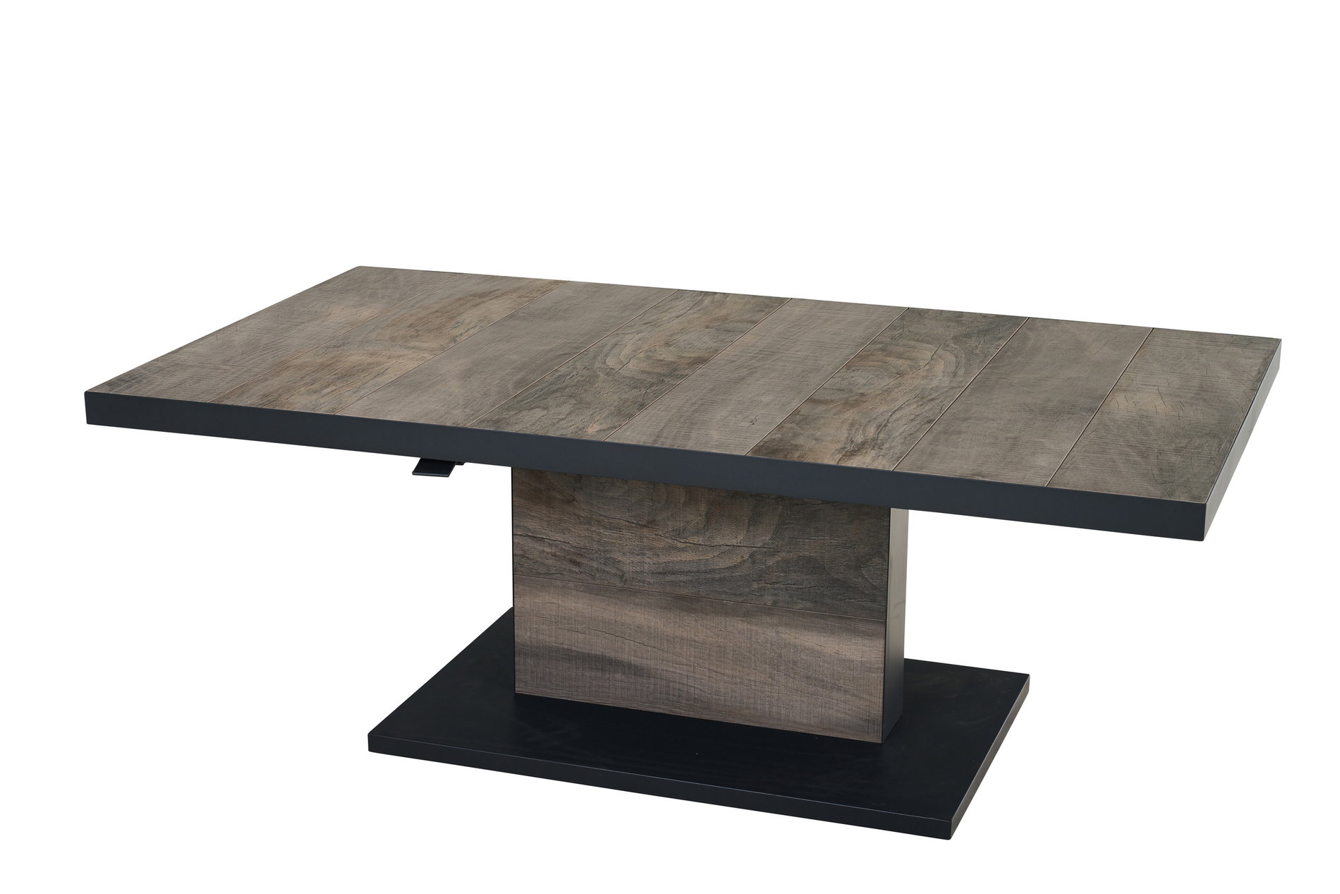 SIENA GARDEN Tavolo alzabile Talina, antracite/washed grey, alluminio e ceramica, 160 x 90 x 52-72 cm, regolabile in altezza in continuo, resistente ai graffi