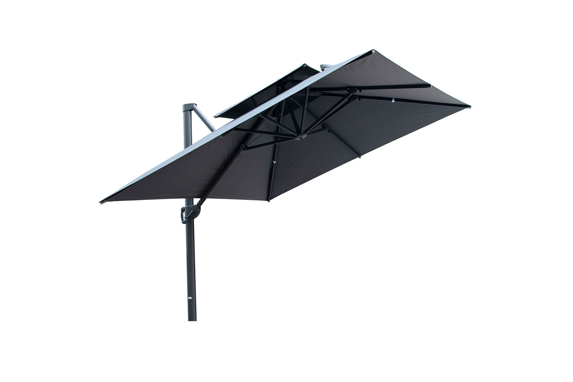 OUTFLEXX Sydney Ombrellone a braccio, antracite, Alluminio/Poliestere, 400 x 300 cm