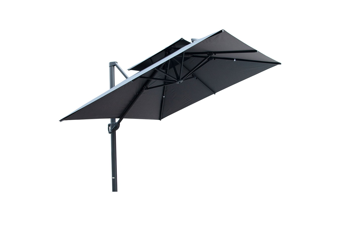 OUTFLEXX Sydney Ombrellone a braccio, antracite, Alluminio/Poliestere, 400 x 300 cm 21789__1