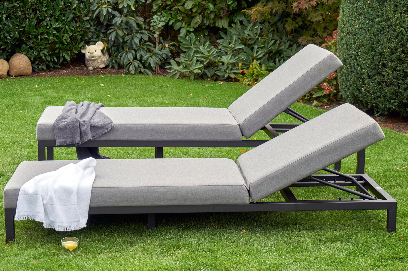 HARTMAN Eva Lettino con ruote, flanelle, Sunbrella, 195 x 70 x 31 cm, angolazioni regolabile 20465__1