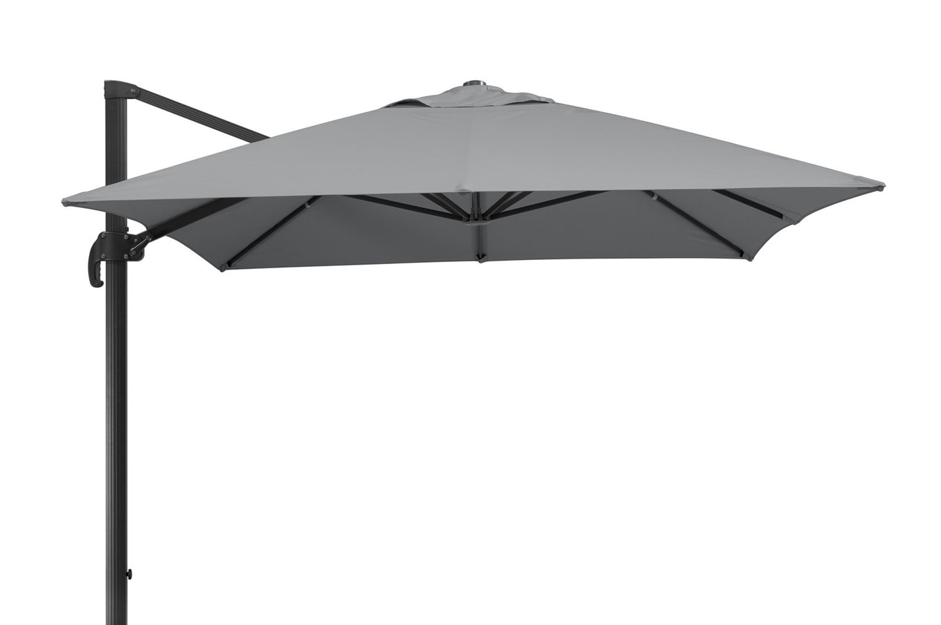 SCHNEIDER Modello esclusivo Rhodos Grande ombrellone decentrato, grigio argento, 400 x 300 cm, rettangolare 22317__1