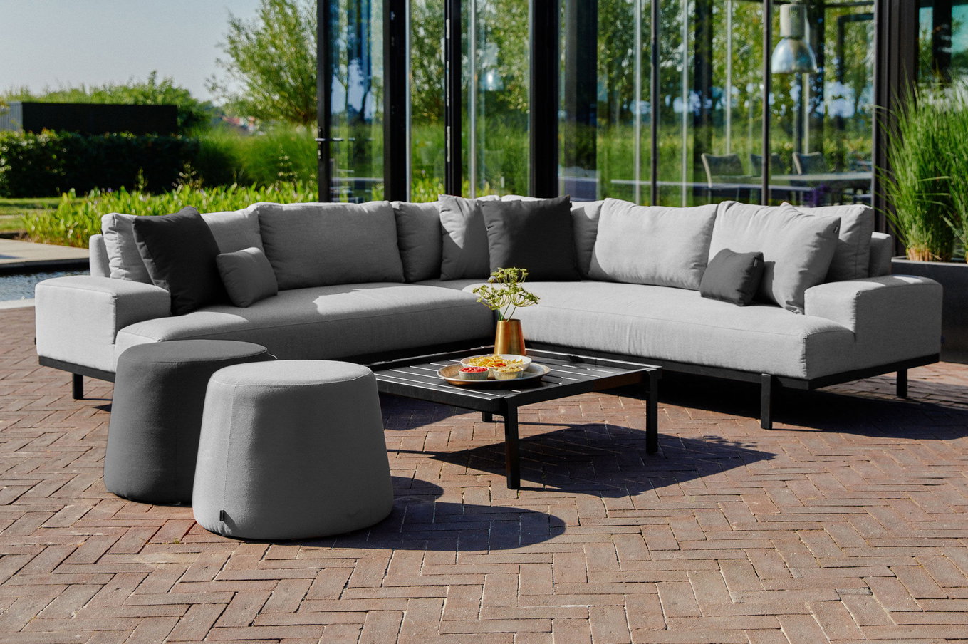HARTMAN Lucas Lounge ad angolo, flanelle, Sunbrella, 5 persone, forma a L 33802__1