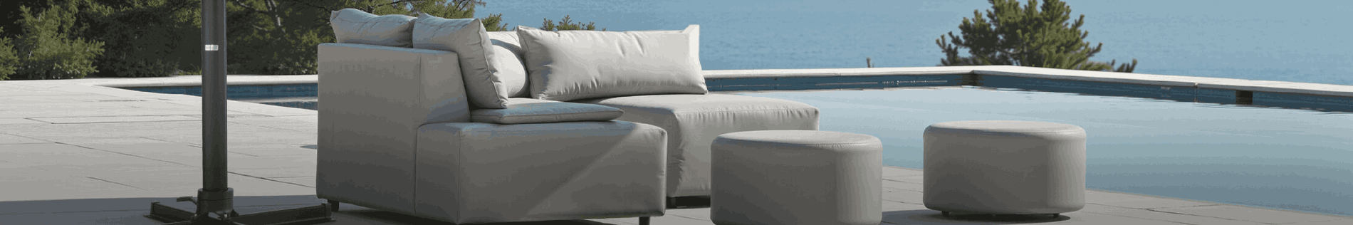 banner set completi di mobili da giardino